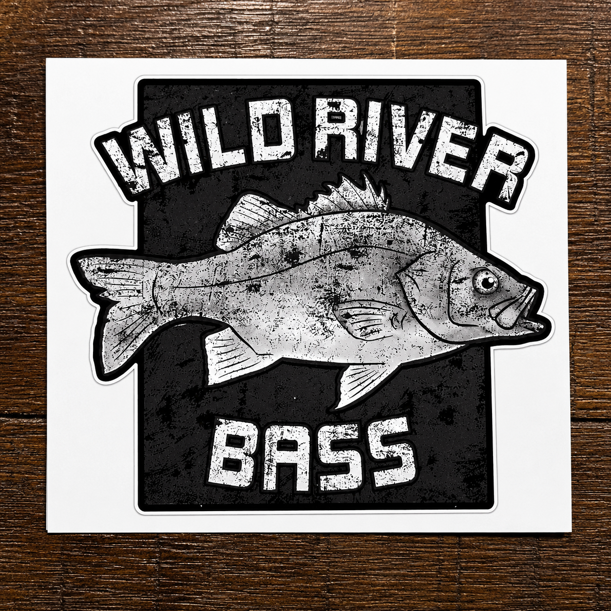WILD RIVER BASS weatherproof stickers